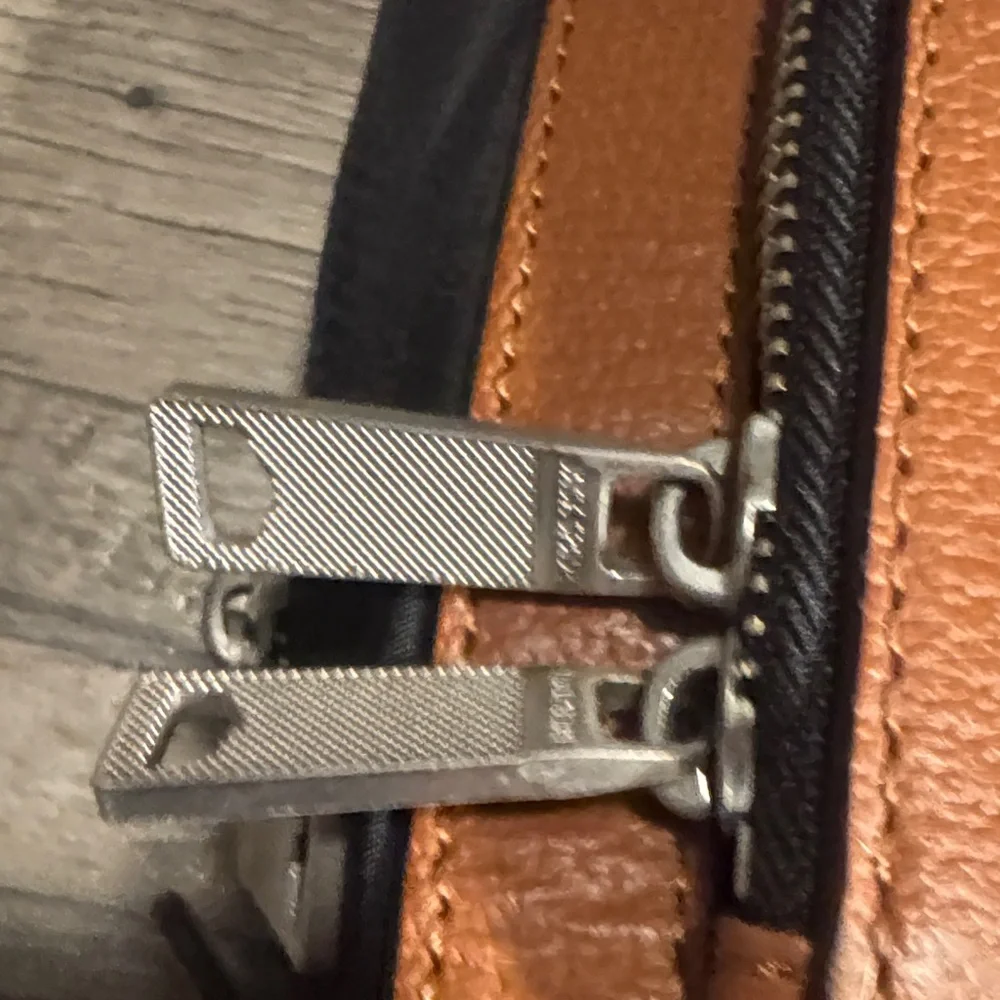 Jack Spade Cognac Brown Leather Men's Bag with Adjustable Strap